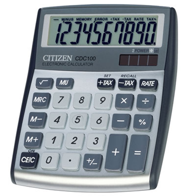Калькулятор бухгалтерский 10-разр. 108,5х135х24,5