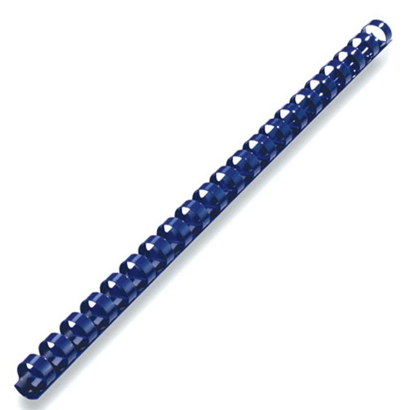 Пружины 28мм (240 л.) A4 синие, пластиковые круглые, уп.=50шт