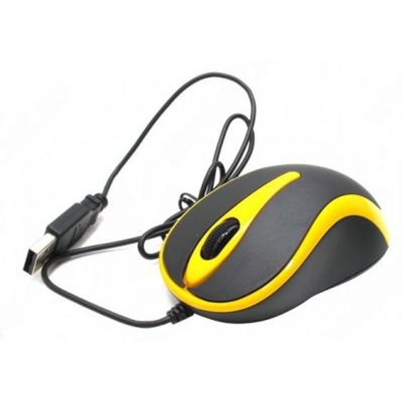 Мышь проводная A4Tech Q3-350 USB Black / Yellow