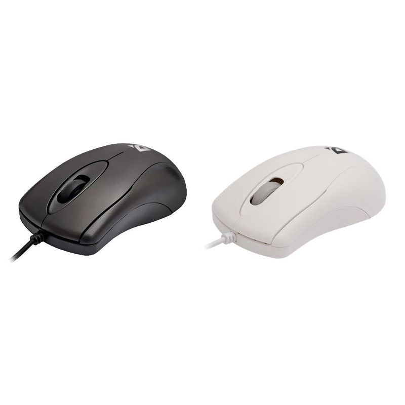 Мышь проводная Defender Flagman 110B PS / 2 Black / White