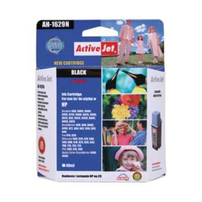 Картридж HP 51629AE Black №29 ACTIVEJET AH-1629N, лицензионный