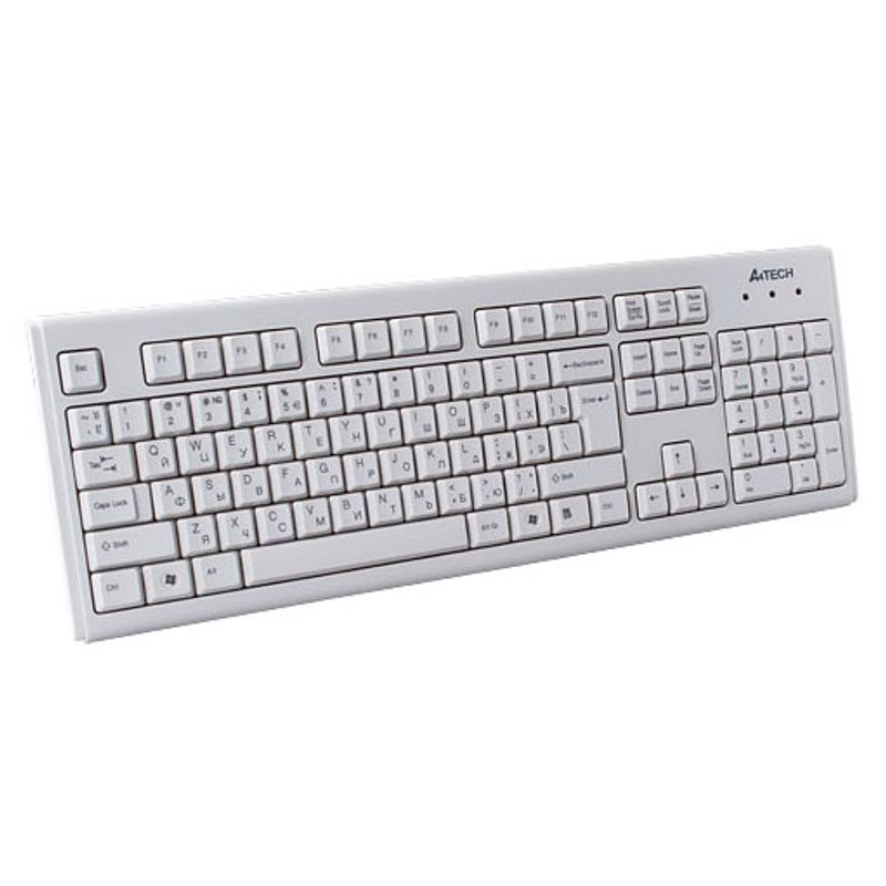 Клавиатура проводная белая A4Tech KM-720 USB White
