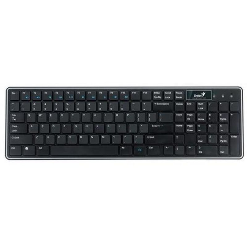 Клавиатура псевдомультимедийная проводная черная Genius LuxeMate i220 USB Black