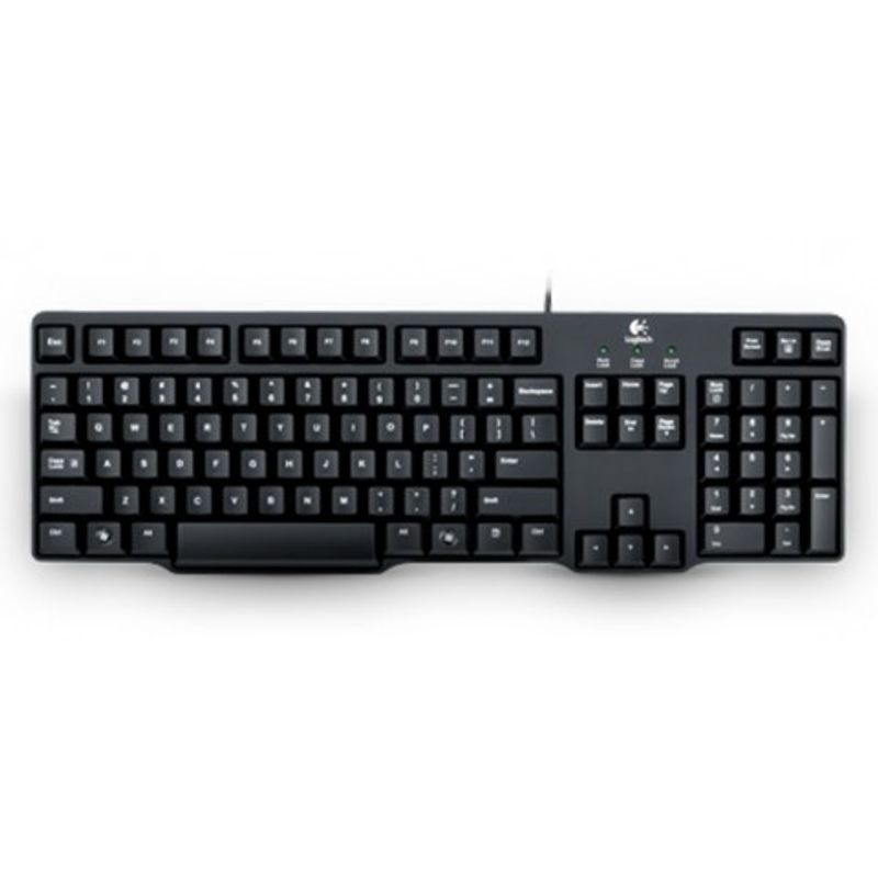 Клавиатура проводная черная Logitech K100 PS/2 Black RUS
