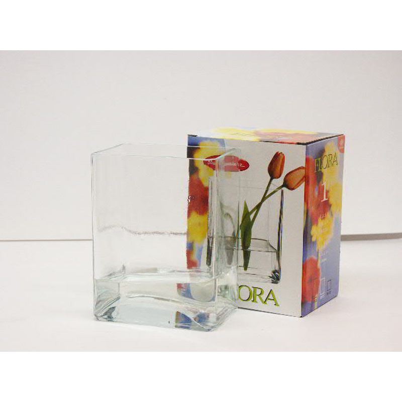 Ваза, стекло, Flora, h=220 мм, 150х100 мм