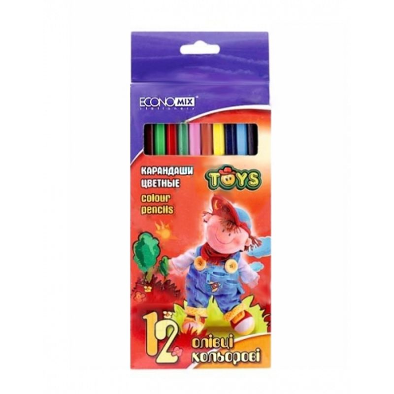 Карандаши цветные набор 12 шт. Toys
