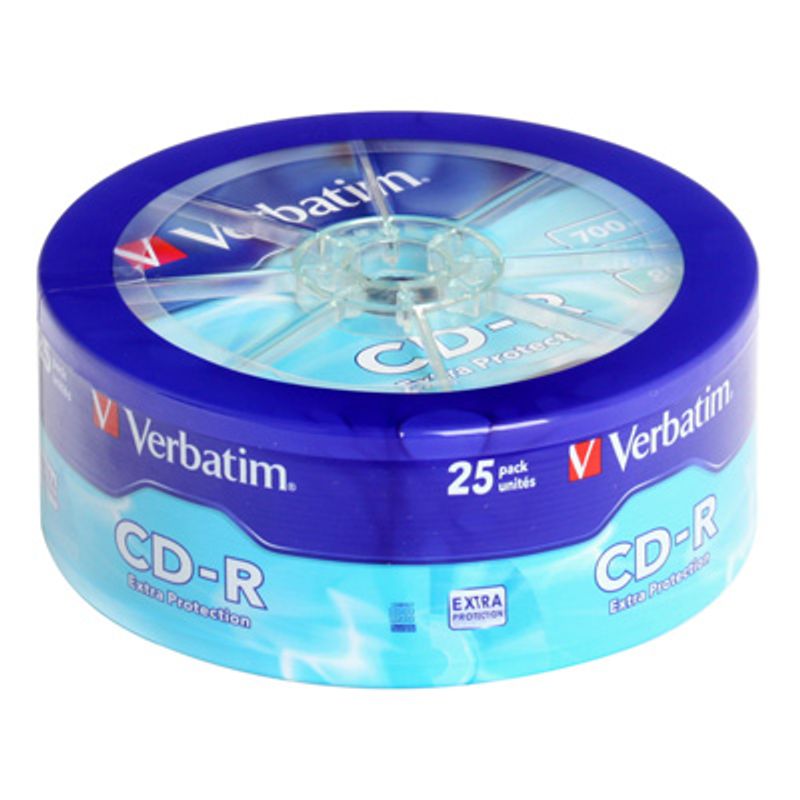 Диск CD-R (Bulk 25) Verbatim 700 MB / 80 min 48х