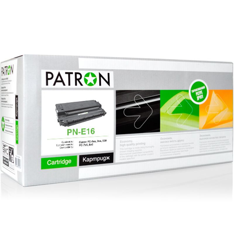 Картридж CANON E16 (PN-E16) PATRON, лицензионный