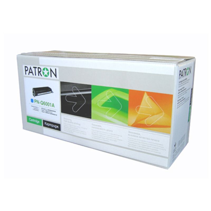 Картридж HP CLJ Q6001A (PN-Q6001A) CYAN PATRON Extra, лицензионный