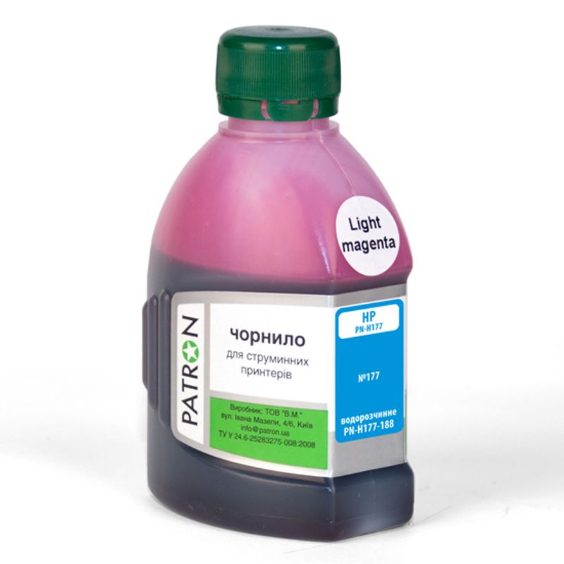 Чернила HP C8775 LIGHT MAGENTA (180 г) (PN-H177-188) PATRON лицензионные