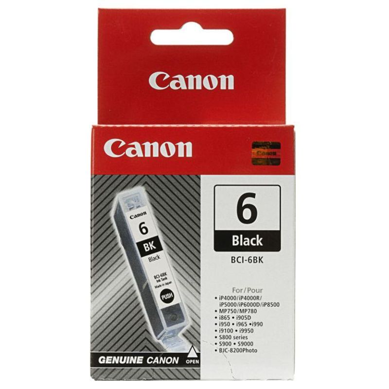 Картридж CANON BCI-6Bk (PN-6) BLACK PATRON, лицензионный