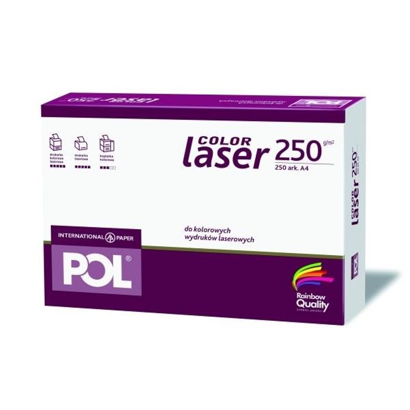 Бумага офисная A4 250 г/м2 POL Color Laser 250 листов